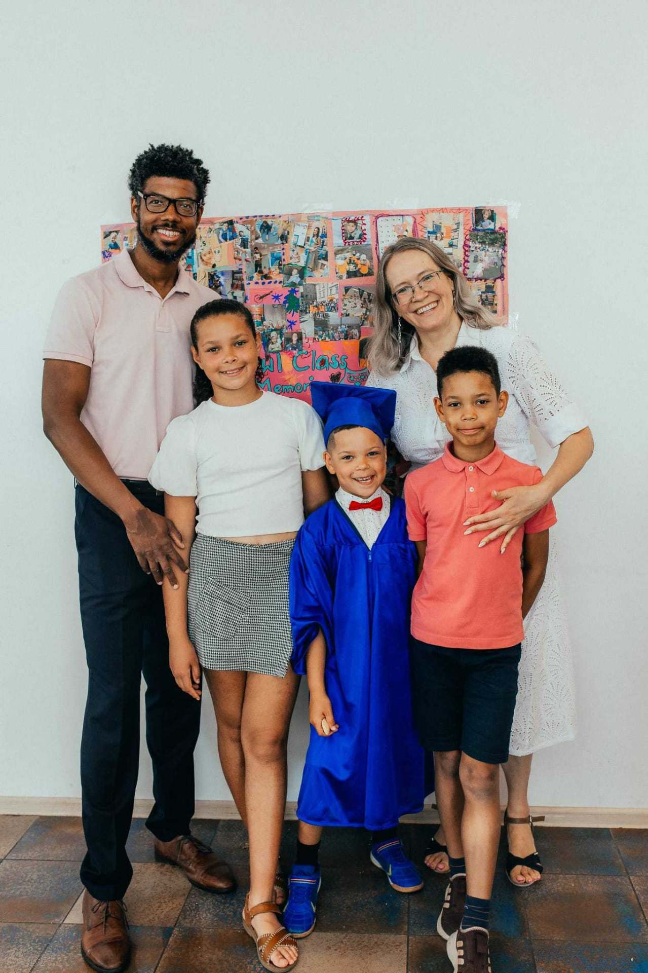 Tatiana with her family at a graduation